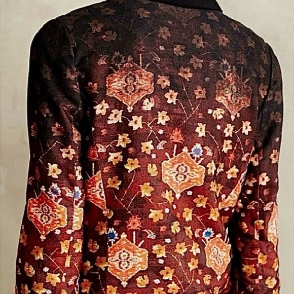 Cartonnier Tuxedo Blazer Ombré Floral Pattern, Size 4 - Picture 3 of 16
